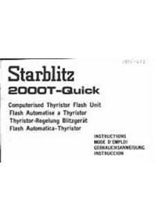 Starblitz 2000 T-Quick manual. Camera Instructions.
